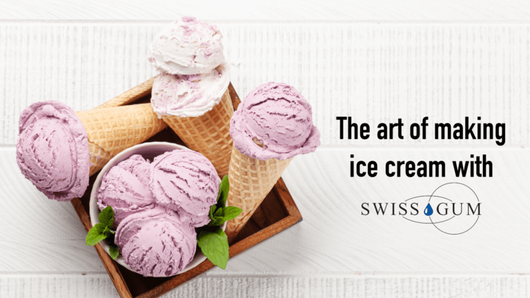 ice cream with swissgum